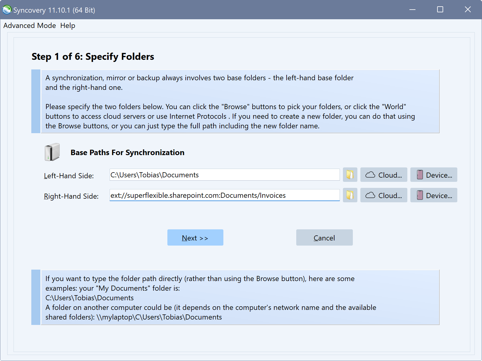Sincronizando SharePoint en modo Asistente